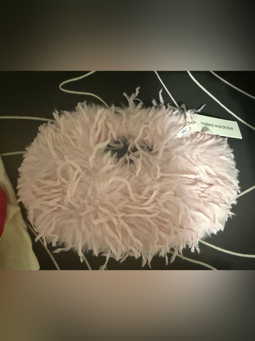 naked wardrobe Light Pink Faux Fur Hand Muff